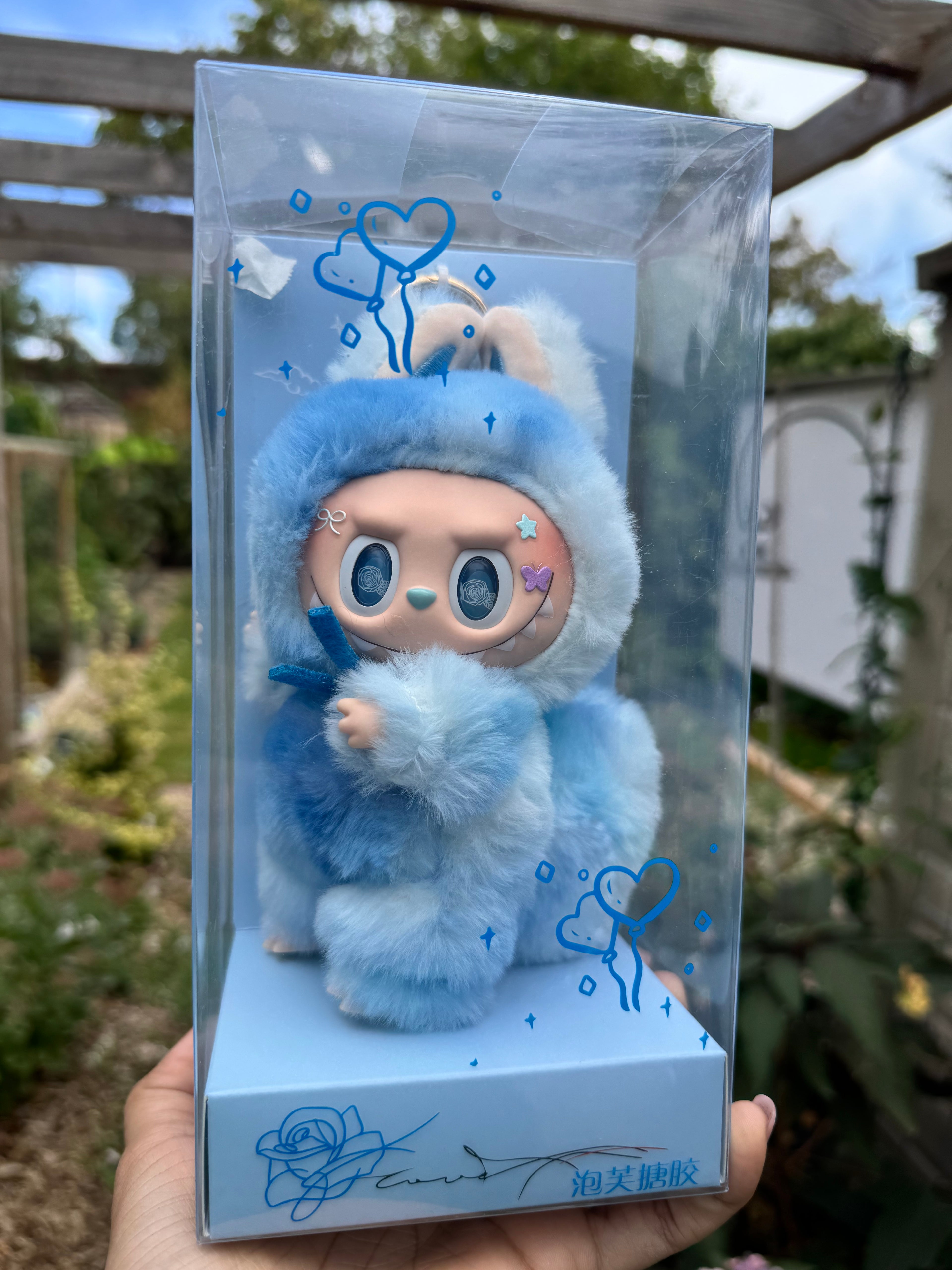 Blue Puff 17cm Monster Vinyl Face Doll