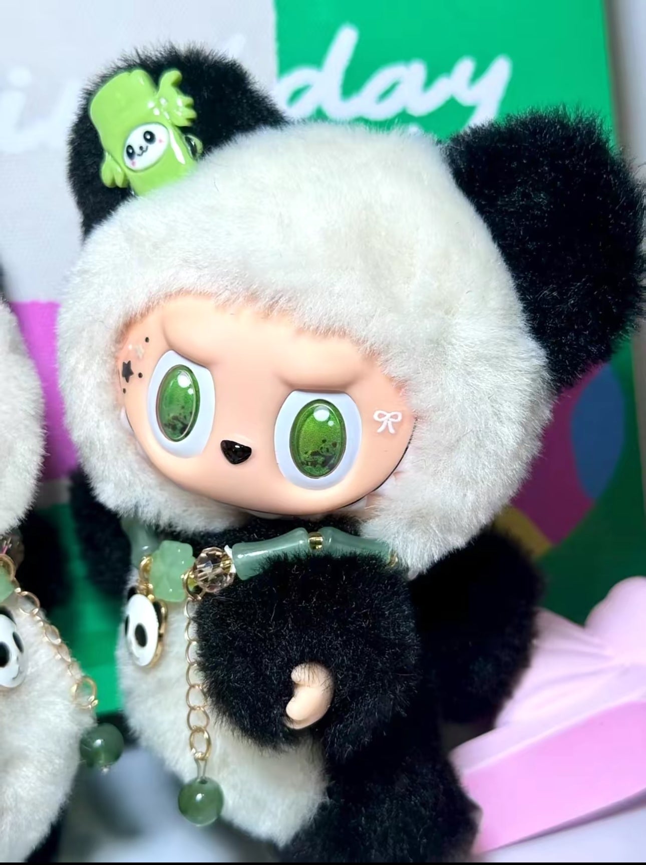 Panda Bear Monster Vinyl Face Doll