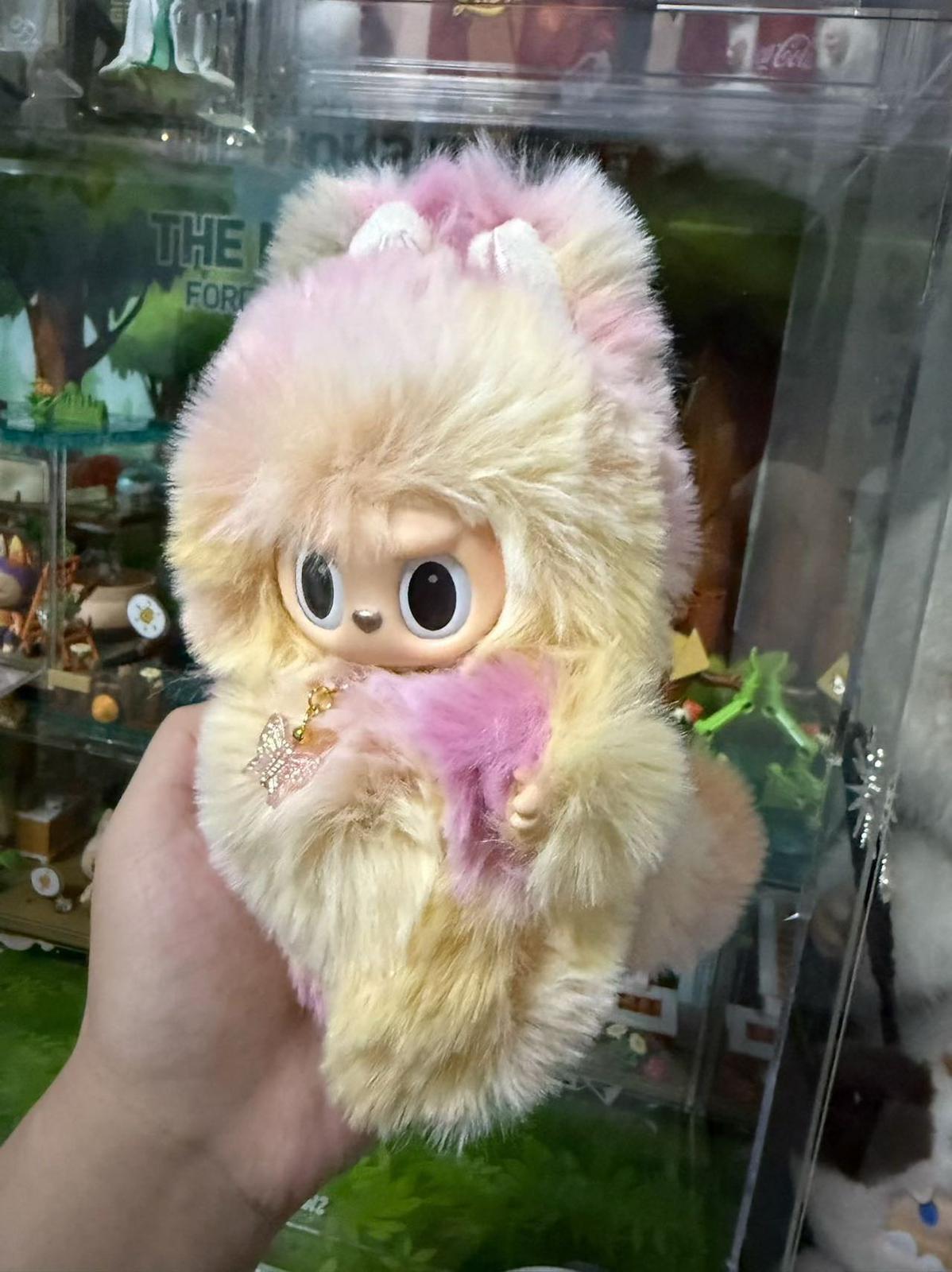 Yellow and Purple Baby Fox Monster Vinyl Face Doll