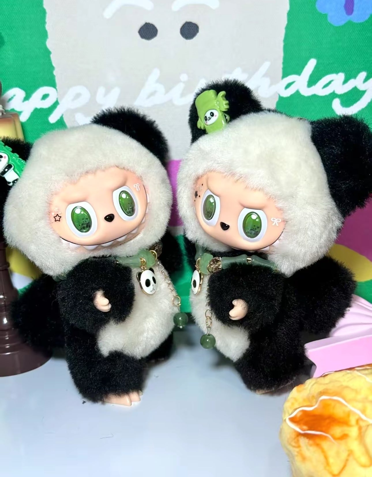 Panda Bear Monster Vinyl Face Doll