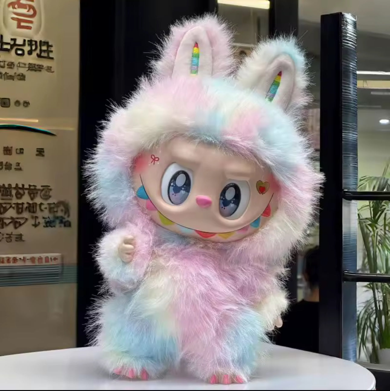 38 cm Rainbow Marsmallow Monster vinyl face dolls