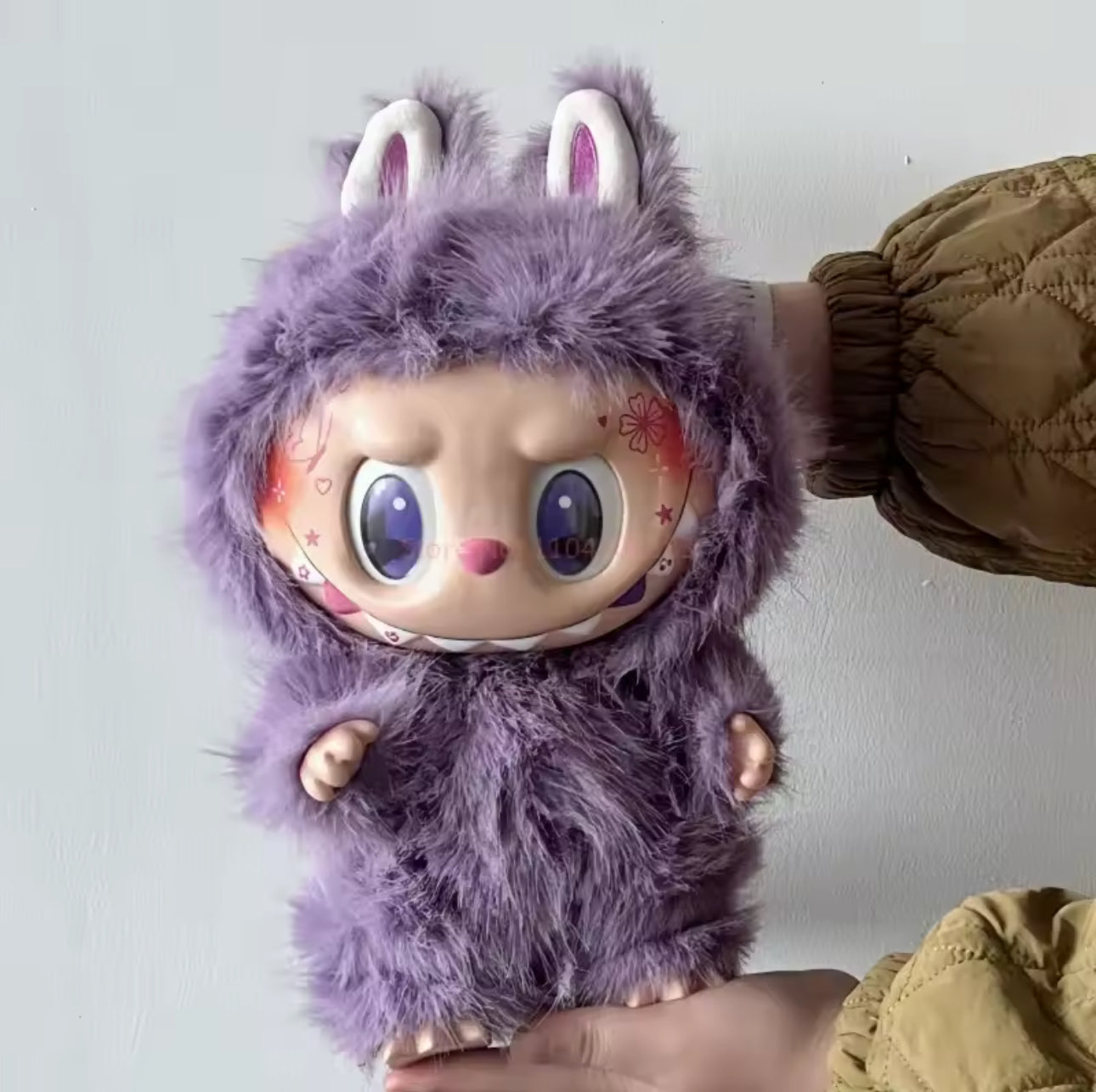 38cm Purple Monster high quality vinyl face doll