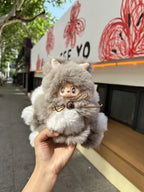 Winter Nine tails fox Monster Vinyl Face doll.
