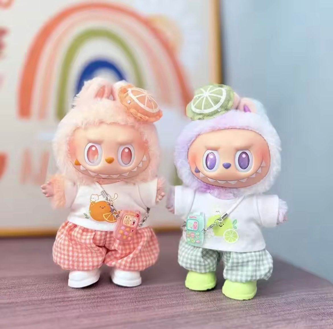 Peach And Green Lime Outfit