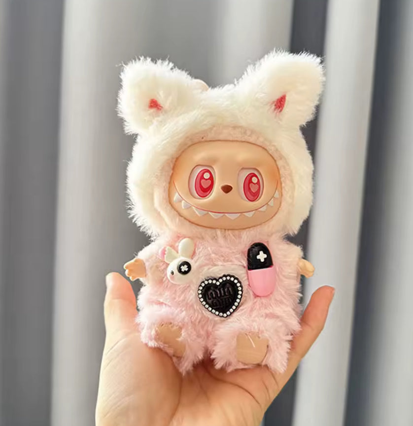 Fluffy Bear And Pink Sheep Outfit