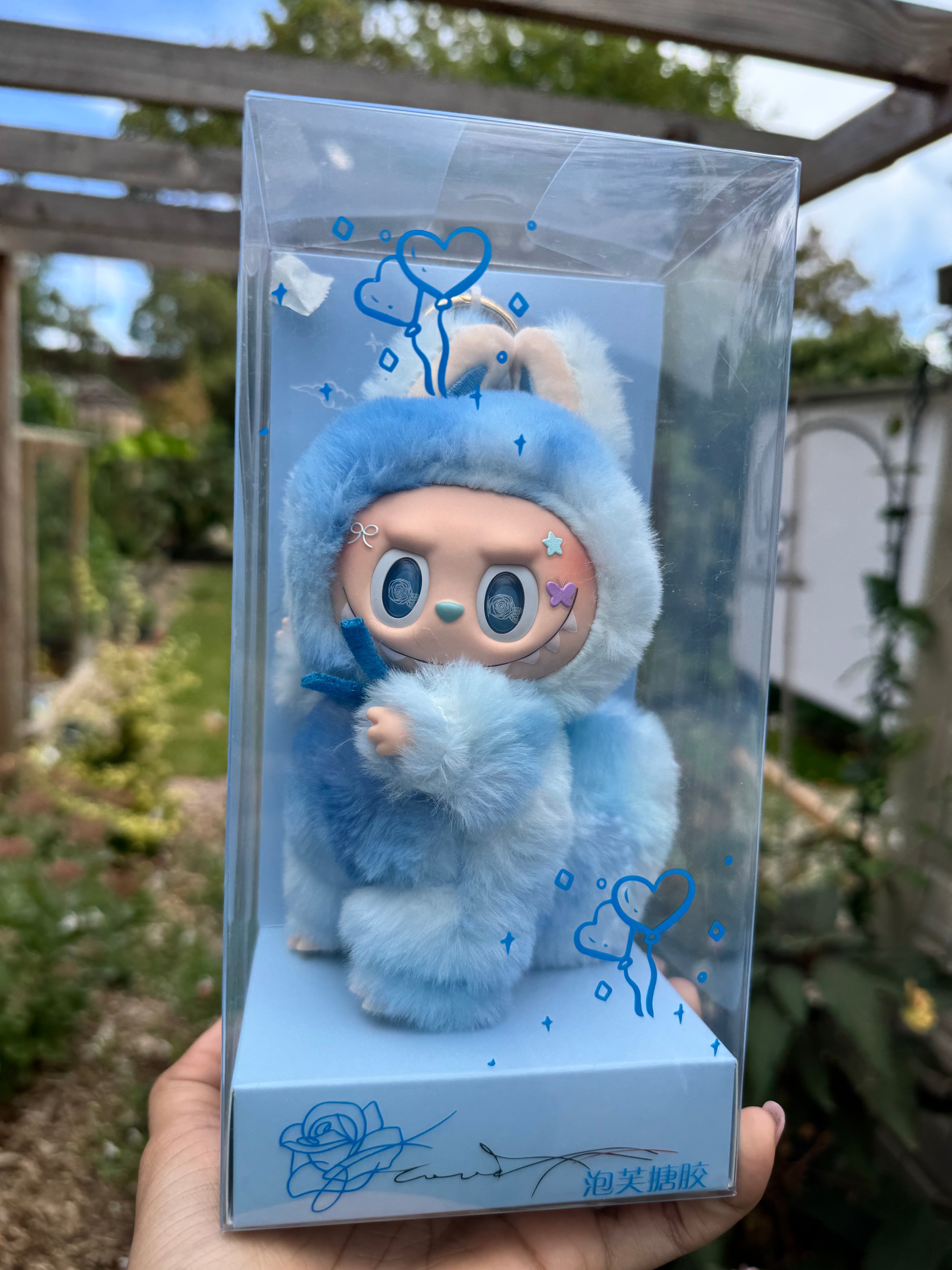 Blue Puff 17cm Monster Vinyl Face Doll