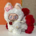 17 Cm White & Red Nine-Tailed Fox Vinyl Face Monster