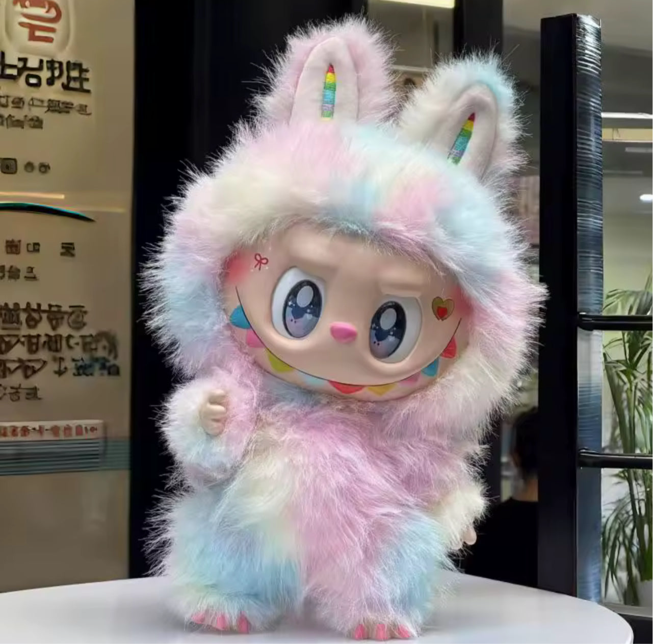 38 cm Rainbow Marsmallow Monster vinyl face dolls