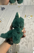 Green Lulu Monster vinyl Face Doll