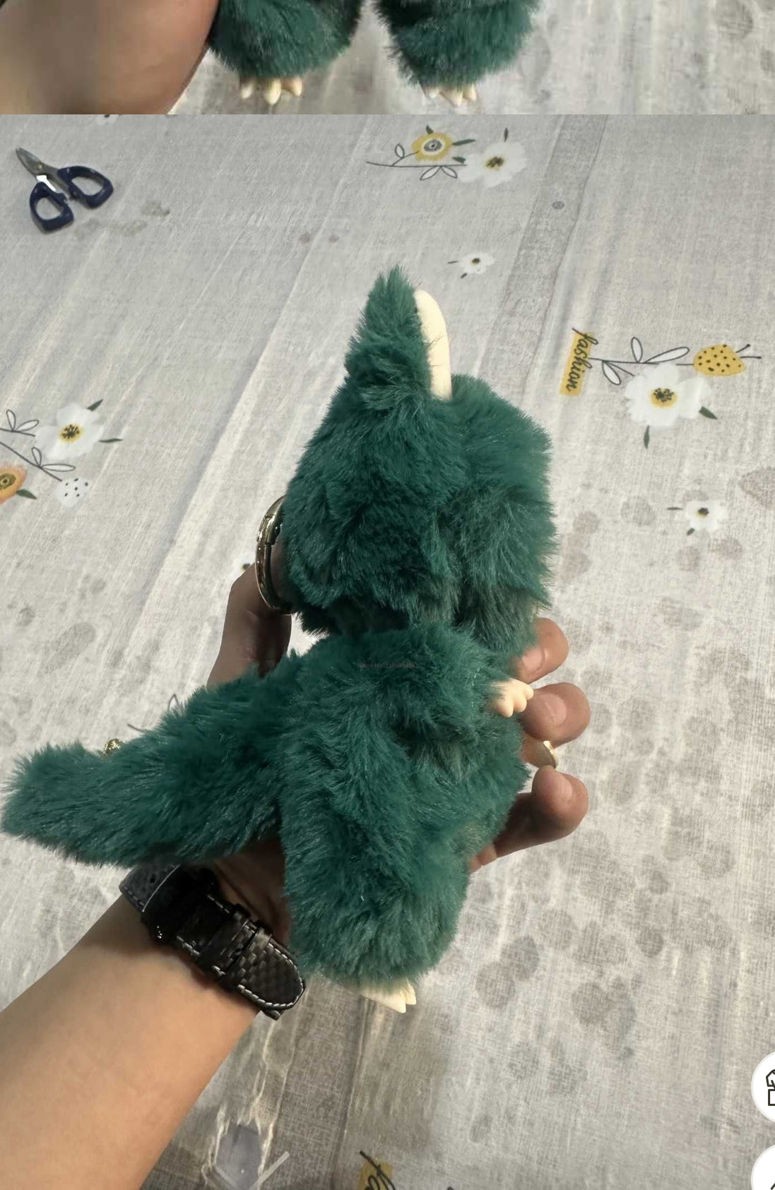 Green Lulu Monster vinyl Face Doll