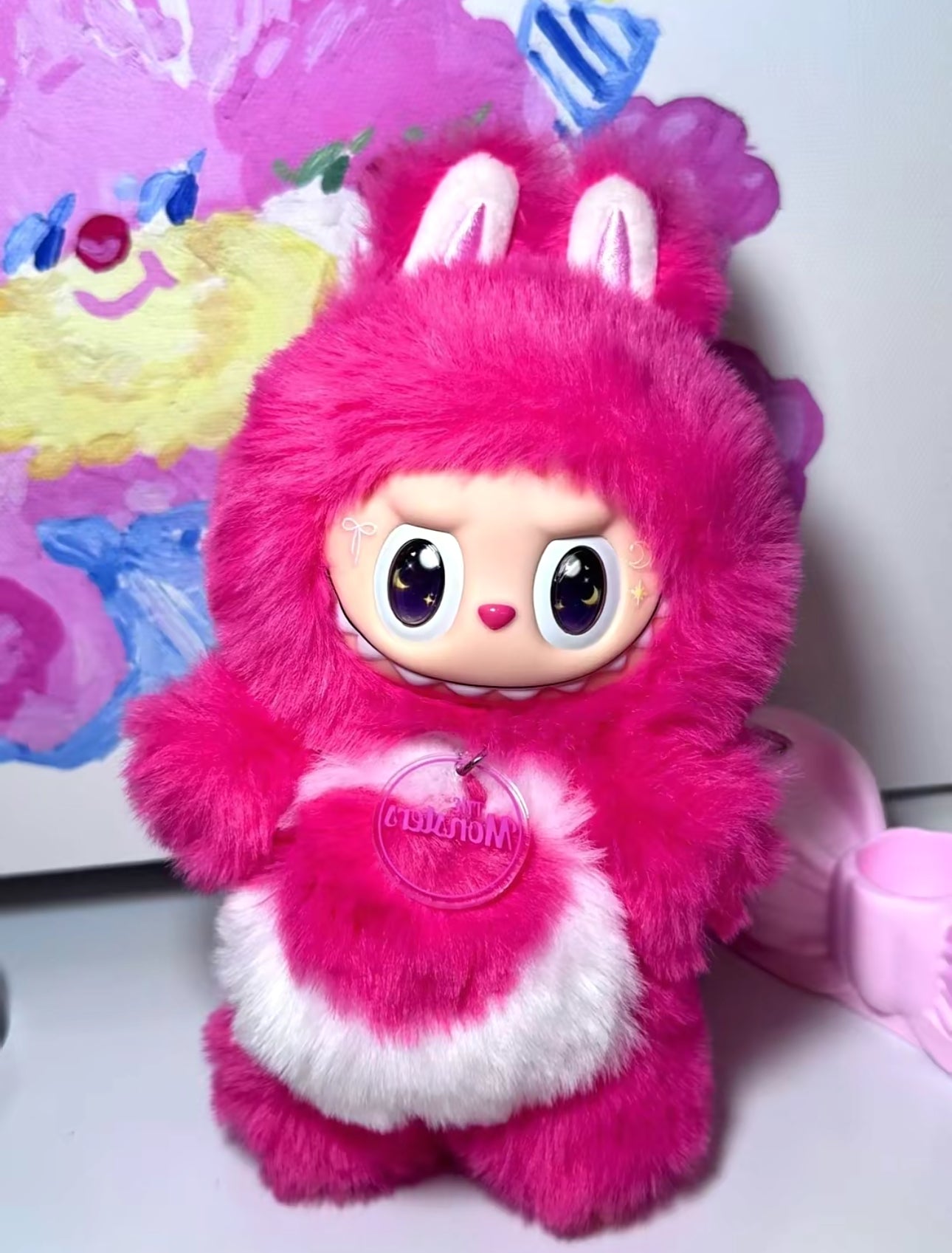 Pinky-licious Swirl Monster Vinyl Face doll