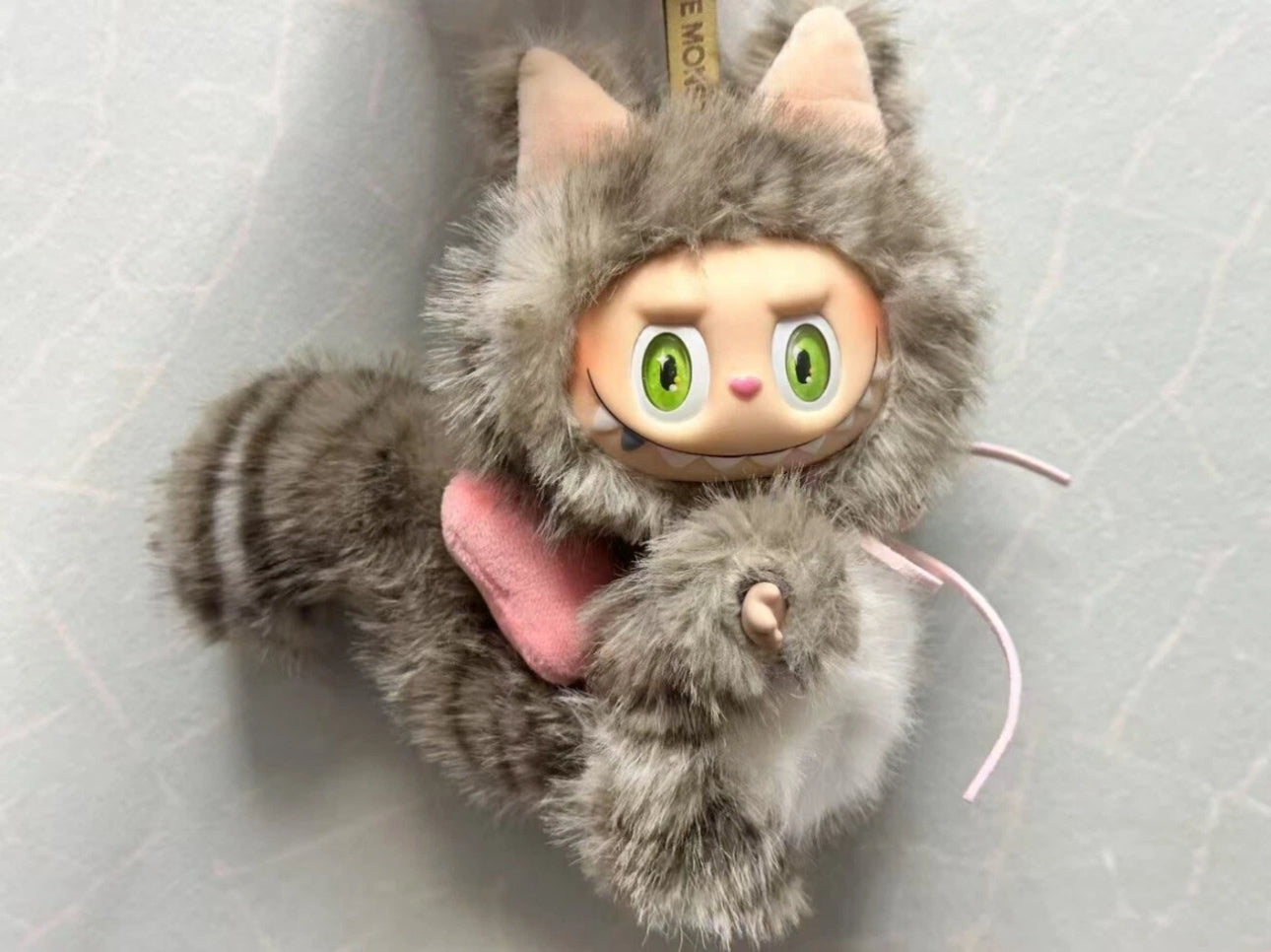 Grey And White Tabby Cat Monster