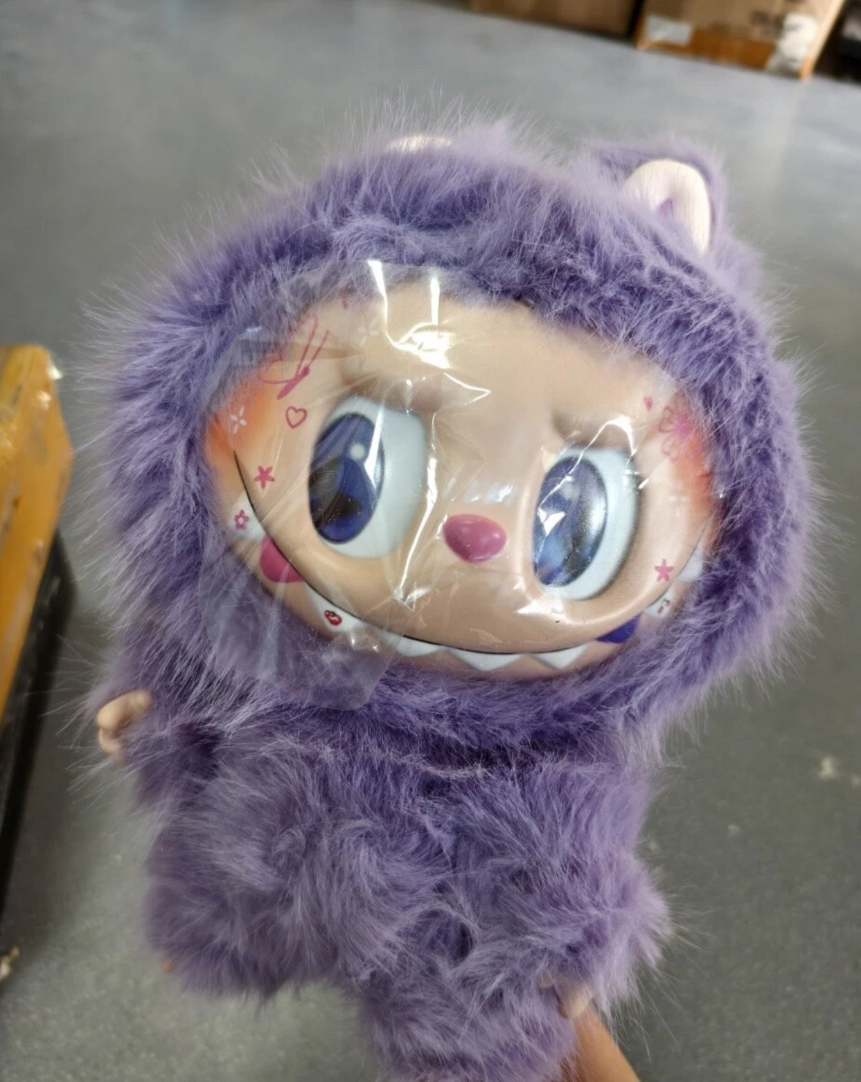 38cm Purple Monster high quality vinyl face doll