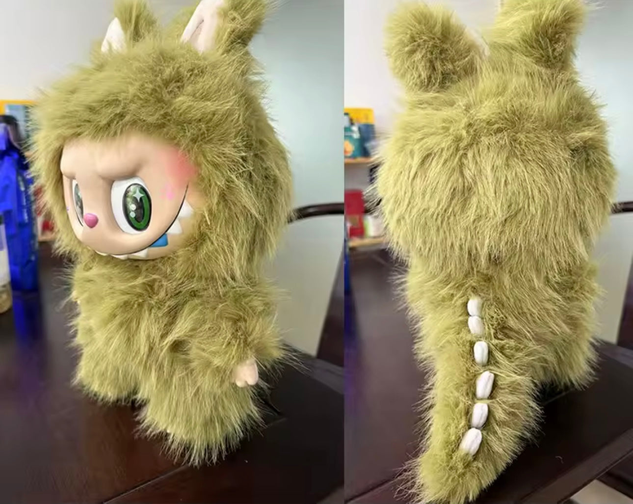 38cm Green Monster Vinyl Face Doll