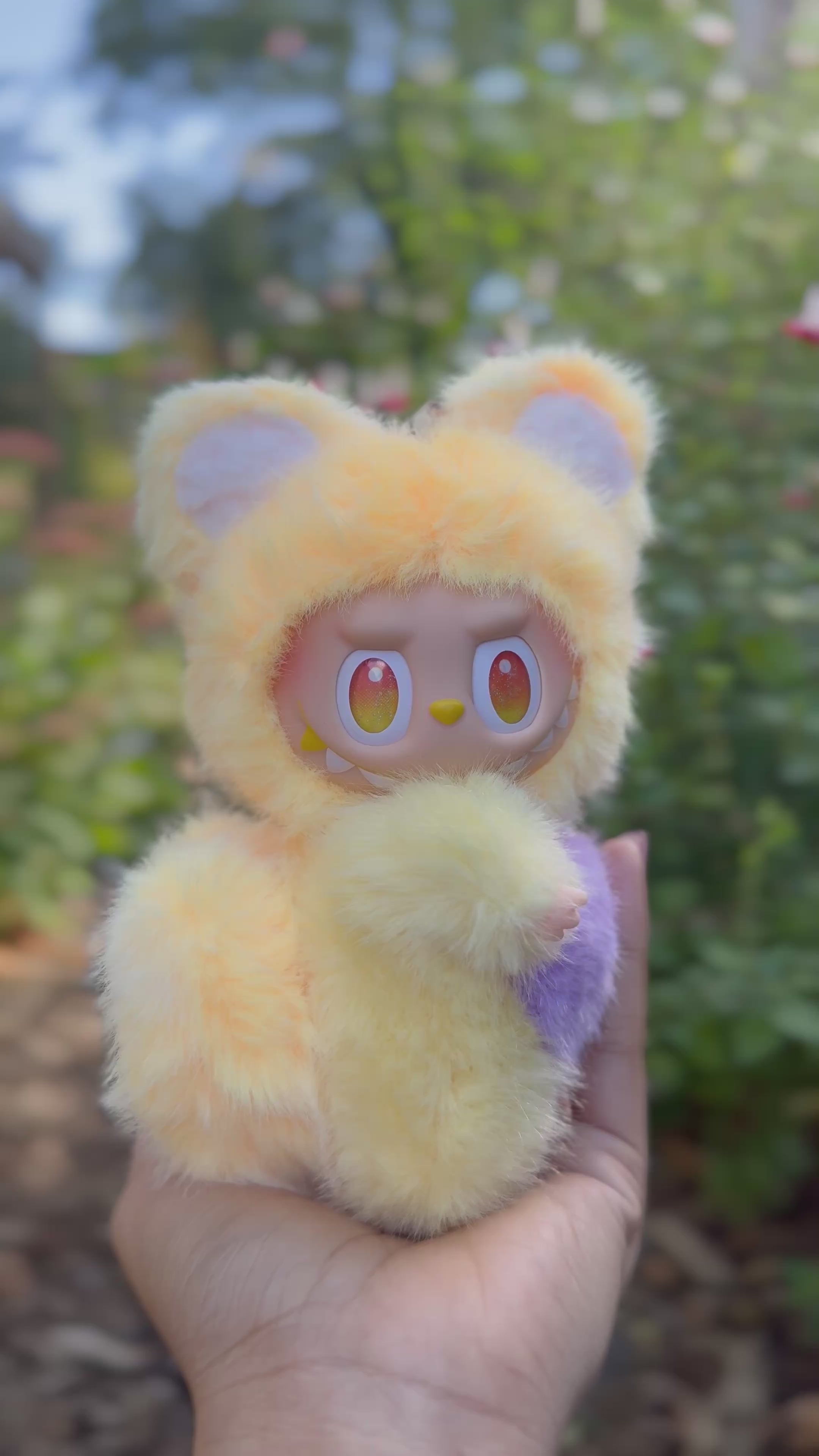 Summer Bear Monster Vinyl Face Doll